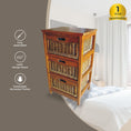 Load image into Gallery viewer, Hyssop 3 Chest of Drawers Cane Bedroom Kitchen Bathroom Storage Tallboy Shelf
