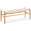Load image into Gallery viewer, Wishbone Hans Wenger Dining Bench 120cm Replica Natural
