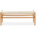 Load image into Gallery viewer, Wishbone Hans Wenger Dining Bench 120cm Replica Natural

