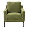 Load image into Gallery viewer, Mylah Fabric Armchair Occasional Accent Arm Chair Green
