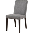 Load image into Gallery viewer, Catmint Dining Chair Set of 2 Fabric Upholstered Solid Acacia Wood - Granite
