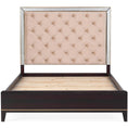 Load image into Gallery viewer, Scarlet Antique Queen Bed Frame Velvet Fabric Bedhead Solid Birch Timber Wood
