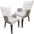 Load image into Gallery viewer, Florence  Set of 2 Carver Fabric Dining Chair French Provincial Solid Timber
