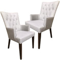 Load image into Gallery viewer, Jake  Set of 2 Carver Fabric Dining Chair French Provincial Solid Timber
