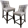 Load image into Gallery viewer, Jake  2pc High Fabric Dining Chair Bar Stool French Provincial Solid Timber
