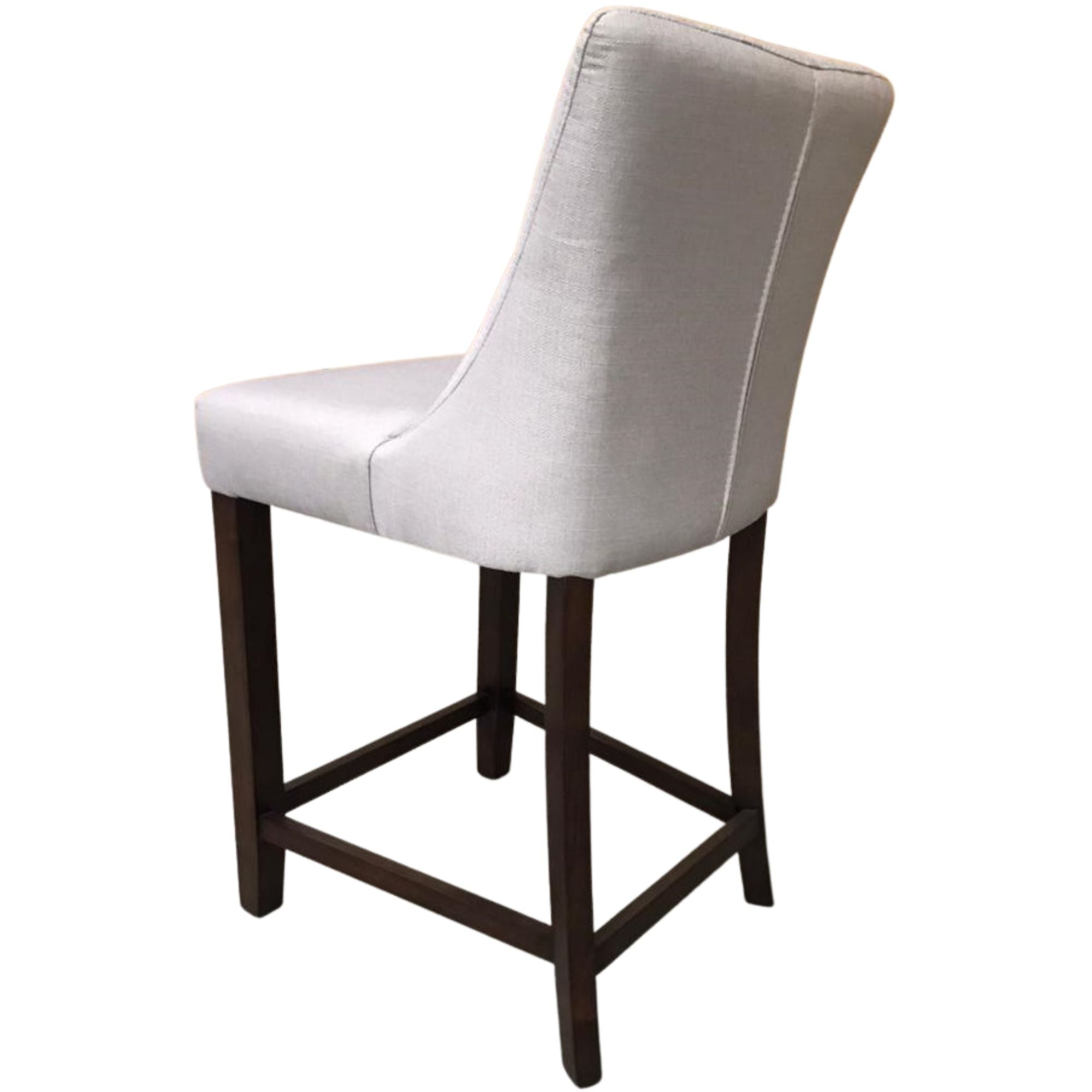 Jake  2pc High Fabric Dining Chair Bar Stool French Provincial Solid Timber
