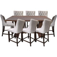 Load image into Gallery viewer, Florence  9pc High Dining Table Set 200cm 8 Fabric Chair French Provincial
