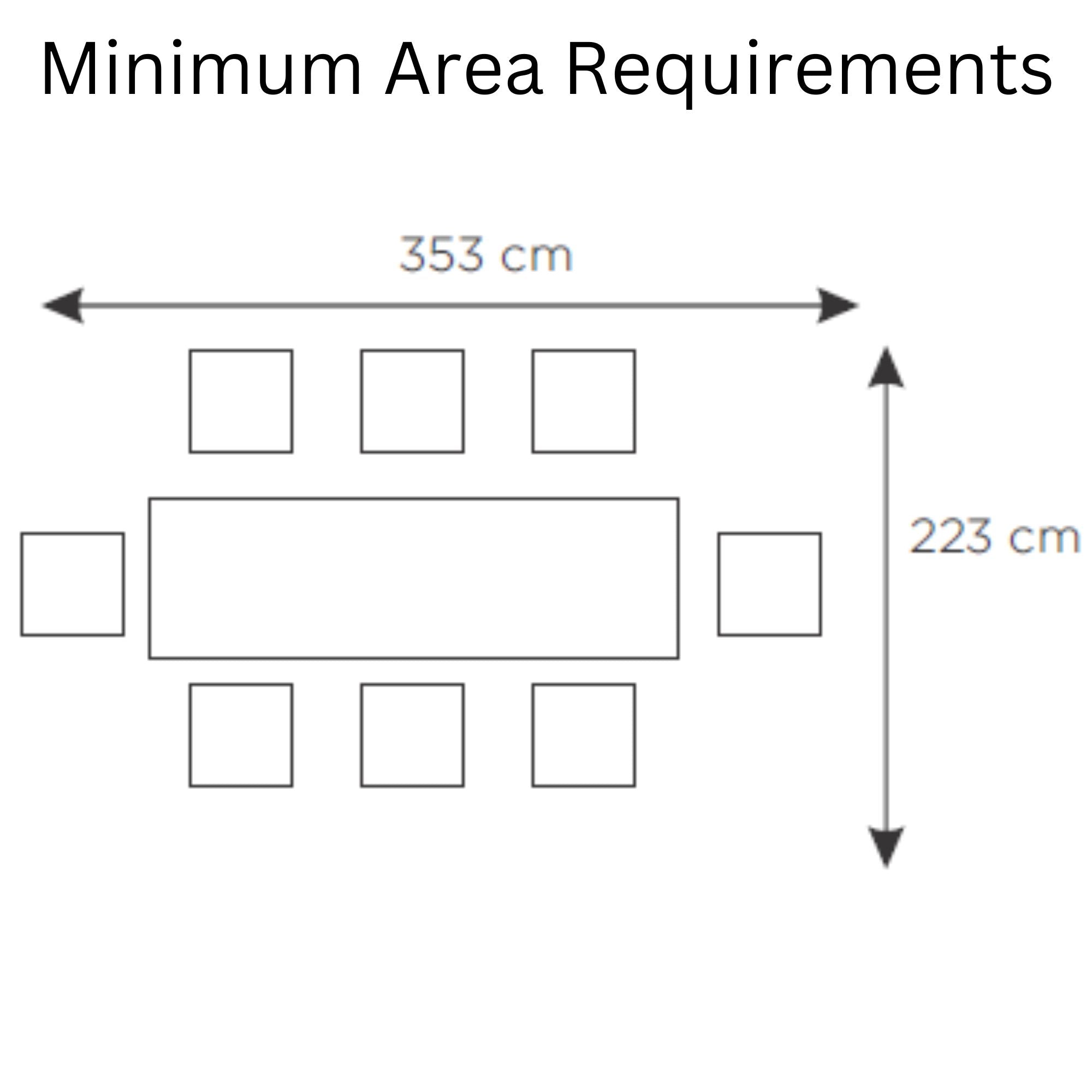 Jake  9pc Dining Table Set 230cm 6 Fabric 2 Carver Chair French Provincial