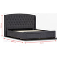 Load image into Gallery viewer, Honeydew King Size Bed Frame Timber Mattress Base With Storage Drawers - Grey
