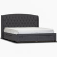 Load image into Gallery viewer, Honeydew King Size Bed Frame Timber Mattress Base With Storage Drawers - Grey
