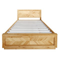 Load image into Gallery viewer, Rosemallow Queen Size Bed Parquet Solid Messmate Timber Wood Frame Mattress Base
