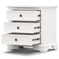Load image into Gallery viewer, Celosia Bedside Table Set of 2pcs - 3 Drawers Storage Cabinet Nightstand - White
