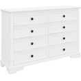 Load image into Gallery viewer, Celosia Dresser 8 Chest of Drawers Bedroom Acacia Timber Storage Cabinet - White
