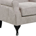 Load image into Gallery viewer, Mellowly Wing Back Chair Sofa Chesterfield Armchair Fabric Uplholstered - Beige
