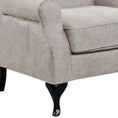 Load image into Gallery viewer, Lipe Wing Back Chair Sofa Chesterfield Armchair Fabric Uplholstered - Beige
