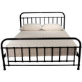 Load image into Gallery viewer, Metallica Double Bed Size Metal Frame Platform Mattress Base - Black
