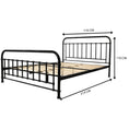 Load image into Gallery viewer, Metallica King Single Bed Size Metal Frame Platform Mattress Base - Black
