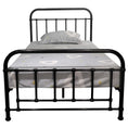Load image into Gallery viewer, Metallica King Single Bed Size Metal Frame Platform Mattress Base - Black
