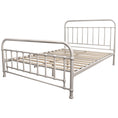 Load image into Gallery viewer, Metallica Queen Bed Size Metal Frame Platform Mattress Base - White
