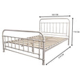 Load image into Gallery viewer, Metallica Queen Bed Size Metal Frame Platform Mattress Base - White
