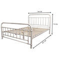 Load image into Gallery viewer, Metallica Double Bed Size Metal Frame Platform Mattress Base - White
