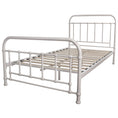 Load image into Gallery viewer, Metallica King Single Bed Size Metal Frame Platform Mattress Base - White
