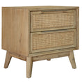 Load image into Gallery viewer, Grevillea Bedside Table Drawer Storage Cabinet Shelf Side End Table - Brown
