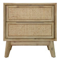 Load image into Gallery viewer, Lola Bedside Table Drawer Storage Cabinet Shelf Side End Table - Brown

