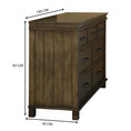 Load image into Gallery viewer, Lily Dresser 7 Chest of Drawers Solid Wood Tallboy Storage Cabinet - Rustic Grey
