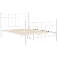 Load image into Gallery viewer, Gracy King Single Bed Size Metal Frame Platform Mattress Base - White
