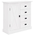 Load image into Gallery viewer, Beechworth Tallboy 4 Chest of Drawers Solid Pine Wood Storage Cabinet - White
