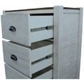Load image into Gallery viewer, Erica Tallboy 7 Chest of Drawers Solid Acacia Timber Wood Cabinet Brown White

