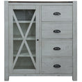 Load image into Gallery viewer, Erica Tallboy 4 Chest of Drawers Solid Acacia Timber Wood Cabinet Brown White
