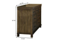 Load image into Gallery viewer, Lily Dresser Mirror 7 Chest of Drawers Tallboy Storage Cabinet - Rustic Grey
