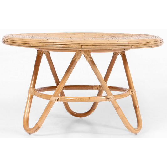 rodeo Rattan Round Coffee Table 80cm -