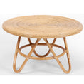 Load image into Gallery viewer, Crocus Rattan Round Coffee Table 80cm - Natural
