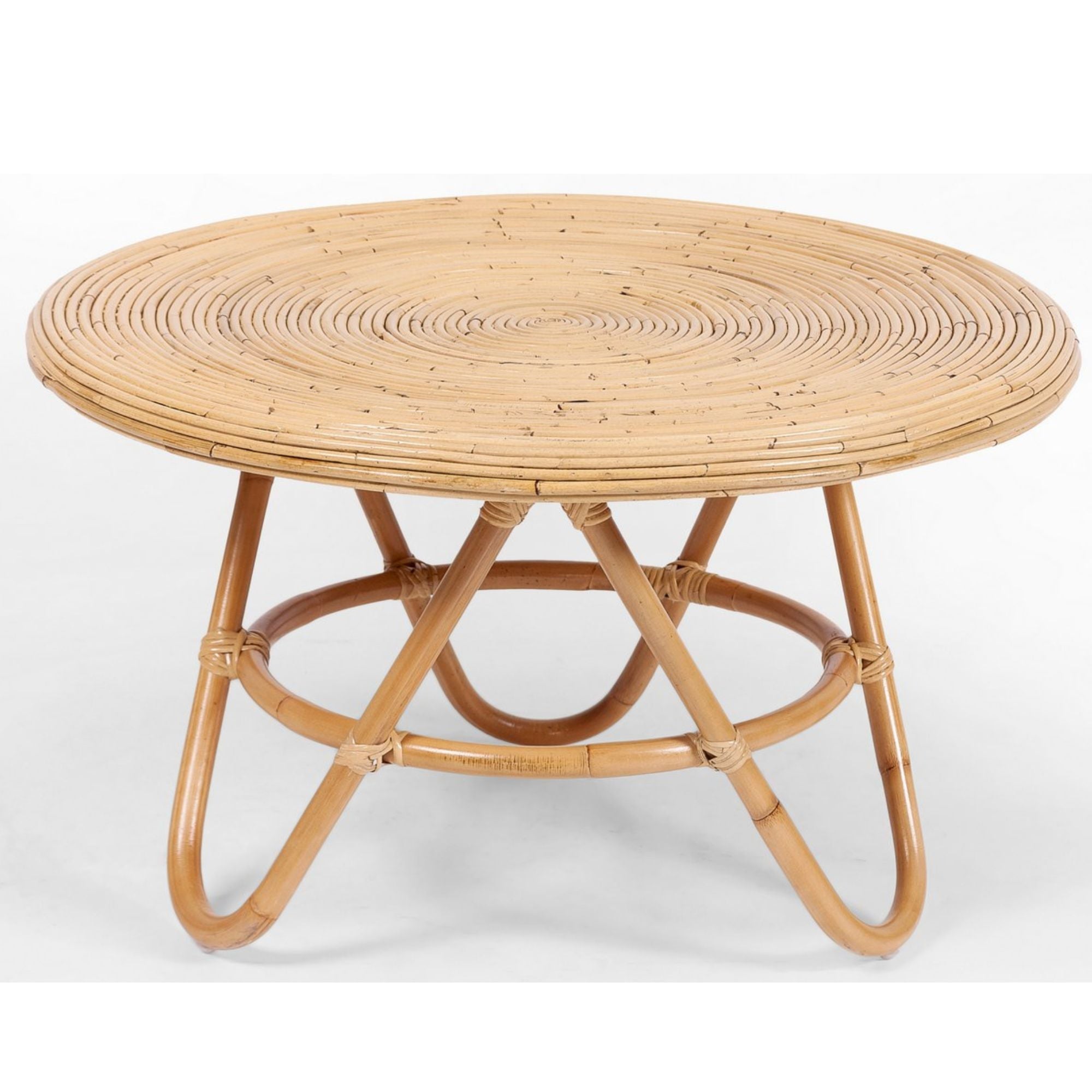 rodeo Rattan Round Coffee Table 80cm -