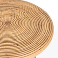 Load image into Gallery viewer, rodeo Rattan Round Side Sofa End Table 55cm -
