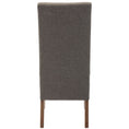 Load image into Gallery viewer, Phil Fabric Upholstered Dining Chair Set of 2 Solid Pine Wood Furniture - Grey
