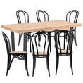 Load image into Gallery viewer, Petunia  7pc 180cm Dining Table Set 6 Arched Back Chair Elm Timber Wood

