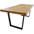 Load image into Gallery viewer, Petunia  Dining Table 210cm Elm Timber Wood Black Metal Leg - Natural
