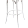 Load image into Gallery viewer, Aster 2pc Round Bar Stools Dining Stool Chair Solid Birch Wood Rattan Seat White
