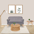Load image into Gallery viewer, Sally 80cm Round Coffee Table Mango Wood Top Rattan Frame -
