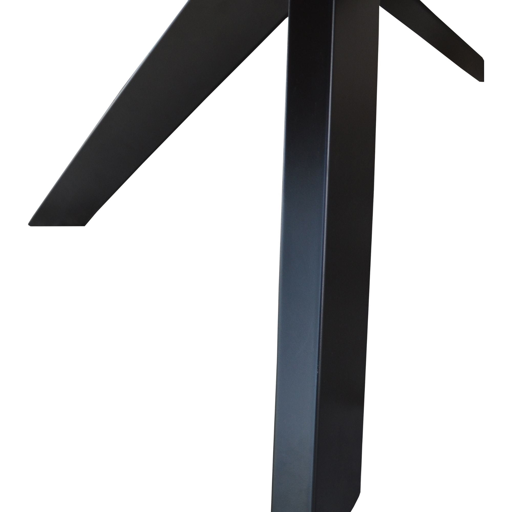Carol 7pc 210cm Dining Table 6 Black Arched Back Chair Set Live Edge Acacia