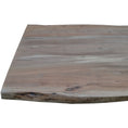 Load image into Gallery viewer, Lantana Dining Table 210cm Live Edge Solid Acacia Timber Wood Metal Leg -Natural
