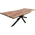 Load image into Gallery viewer, Lantana Dining Table 240cm Live Edge Solid Acacia Timber Wood Metal Leg -Natural
