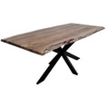 Load image into Gallery viewer, Lantana Dining Table 180cm Live Edge Solid Acacia Timber Wood Metal Leg -Natural
