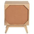 Load image into Gallery viewer, Manly  Bedside Table 2 Drawer Storage Cabinet Solid Mango Wood Rattan

