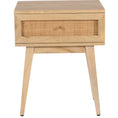 Load image into Gallery viewer, Olearia  Bedside Table 1 Drawer Storage Cabinet Solid Mango Wood Rattan Natural
