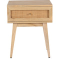 Load image into Gallery viewer, Manly  Bedside Table 1 Drawer Storage Cabinet Solid Mango Wood Rattan
